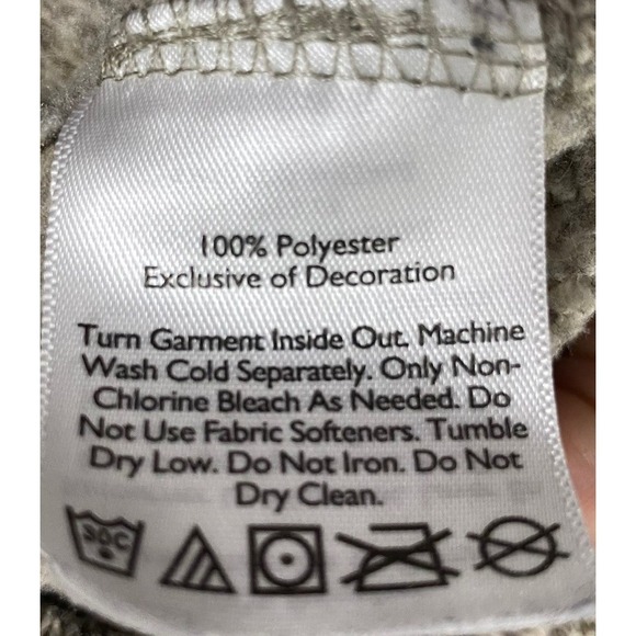 Eddie Bauer Mens 1/4 Button Long Sleeve Pullover Sweater Shirt-Sz. S Beige‎ - Picture 5 of 7